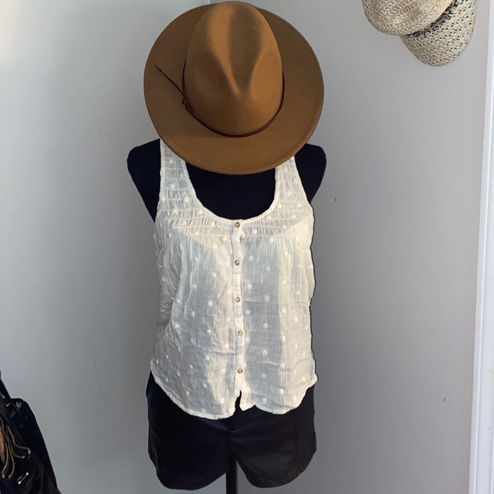 Button Down Racer Back Tank🌻